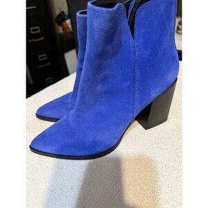 Nine West Ankle Boots Birds Dark Blue Size 7.5